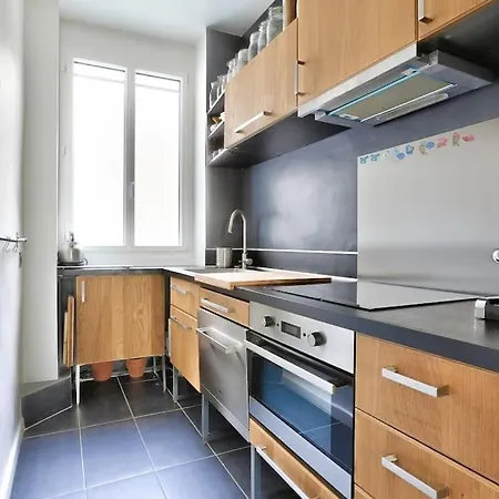 Appartement Chic Buttes Chaumont Paris Exterior foto